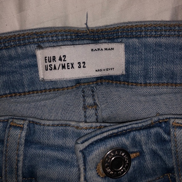 Zara Tapered Fit Ripped Skinny Jeans - Picture 5 of 9